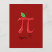 Apple Pi Cute Wiskunde Pi Day Briefkaart (Voorkant)