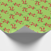 Apple Pi Cute Wiskunde Pi Day Gift Wrapping Paper Cadeaupapier (Hoek)