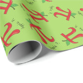 Apple Pi Cute Wiskunde Pi Day Gift Wrapping Paper Cadeaupapier (Rol Hoek)