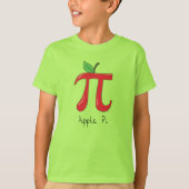 Apple Pi Cute Wiskunde Pi Day Kind Jongen T-Shirt (Voorkant)