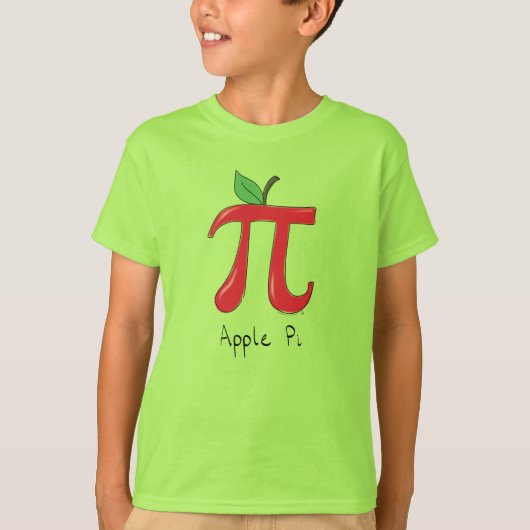 Apple Pi Cute Wiskunde Pi Day Kind Jongen T-Shirt (Voorkant)
