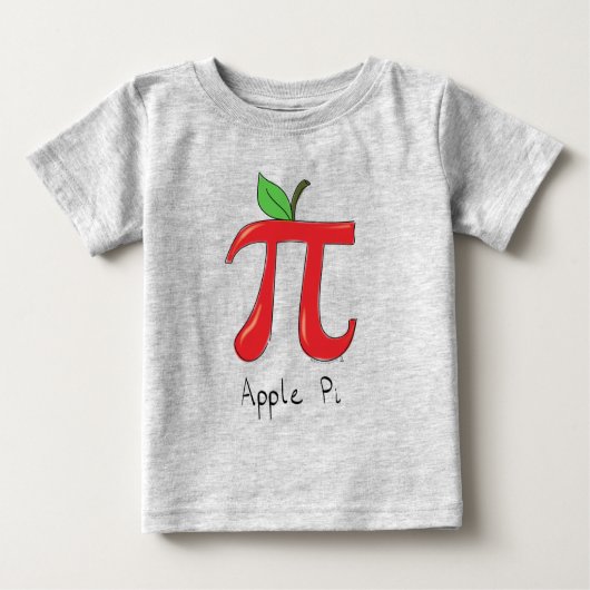Apple Pi Cute Wiskunde Pi Day Kind T-Shirt (Voorkant)