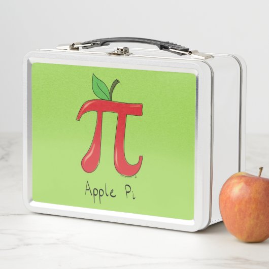Apple Pi Cute Wiskunde Pi Day Lunch Box (In situ)