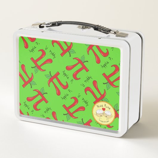 Apple Pi Cute Wiskunde Pi Day Lunch Box (Achterkant)