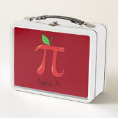 Apple Pi Cute Wiskunde Pi Day Lunch Box (Voorkant)