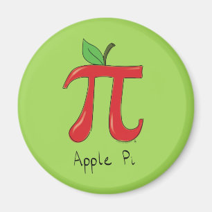 Apple Pi Cute Wiskunde Pi Day Magnet