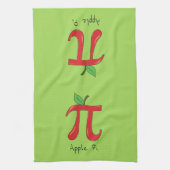 Apple Pi Cute Wiskunde Pi Day Pie Baking Kitchen T Theedoek (Verticaal)