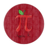 Apple Pi Cute Wiskunde Pi Day Pie Cutting Board Snijplank (Voorkant)