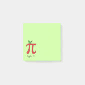Apple Pi Cute Wiskunde Pi Day Post-it Notes (Voorkant)