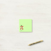 Apple Pi Cute Wiskunde Pi Day Post-it Notes (Op bureau)