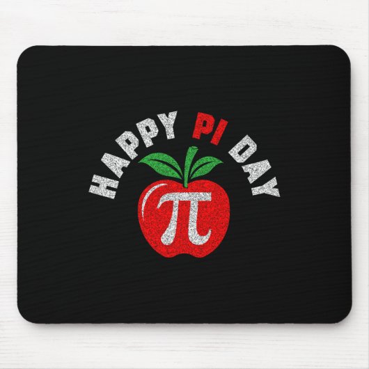 Apple Pi Dag 3.14 Wiskunde Docent Student Geek Ner Muismat (Voorkant)