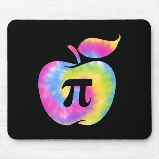 Apple Pi Dag Grappig 3.14 Pi Dag Wiskunde Leraren Muismat (Voorkant)
