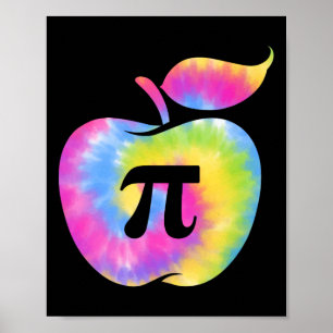 Apple Pi Dag Grappig 3.14 Pi Dag Wiskunde Leraren  Poster