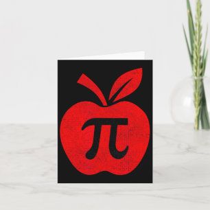 Apple Pi Dag T-shirt Wiskunde Docent Pi Wiskunde K Kaart