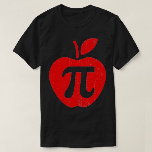 Apple Pi Day Funny Wiskunde Nerd Pie Teacher 314 T-shirt (Design voorkant)