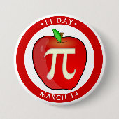 Apple Pi Day Pun Ronde Button 7,6 Cm (Voorkant)