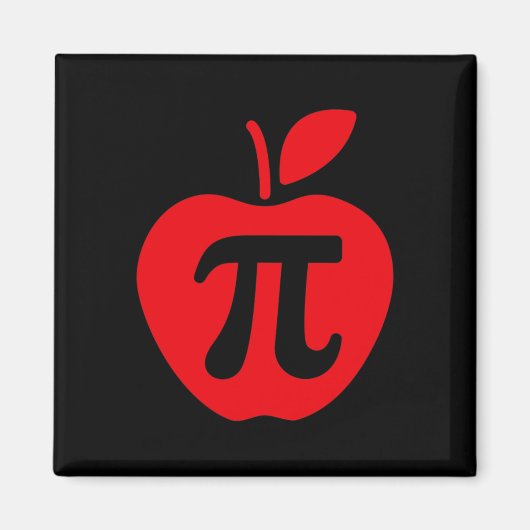 Apple Pi Day Shirt Magneet (Voorkant)