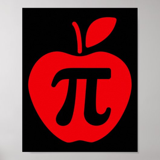 Apple Pi Day Shirt Poster (Voorkant)