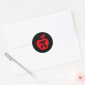 Apple Pi Day Shirt Ronde Sticker (Envelop)