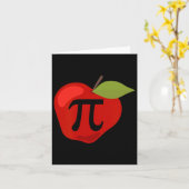 Apple Pi Funny Wiskunde Teacher Thanksgiving Pie D Kaart (Gele Bloem)