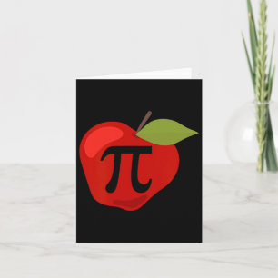 Apple Pi Funny Wiskunde Teacher Thanksgiving Pie D Kaart