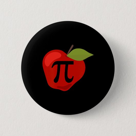 Apple Pi Funny Wiskunde Teacher Thanksgiving Pie D Ronde Button 5,7 Cm (Voorkant)