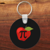 Apple Pi Funny Wiskunde Teacher Thanksgiving Pie D Sleutelhanger (Voorkant)