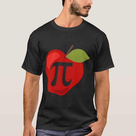 Apple Pi Funny Wiskunde Teacher Thanksgiving Pie D T-shirt (Voorkant)
