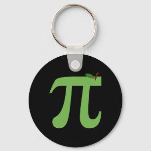 Apple Pi Funny Wiskunden Pi Day Pie Joke voor Wisk Sleutelhanger