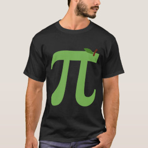 Apple Pi Funny Wiskunden Pi Day Pie Joke voor Wisk T-shirt