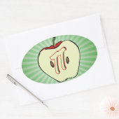Apple Pi (Pie) Ovale Sticker (Envelop)