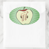 Apple Pi (Pie) Ovale Sticker (Tas)