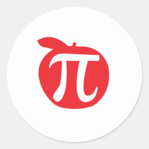 Apple Pi Ronde Sticker