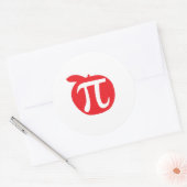 Apple Pi Ronde Sticker (Envelop)