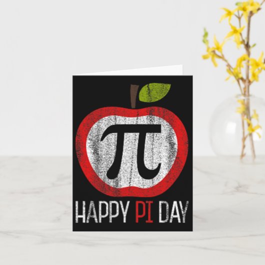 Apple Pi Shirt Wiskunde Kaart (Gele Bloem)