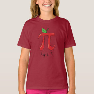Apple Pi Symbool Wiskunde leraar T-shirt