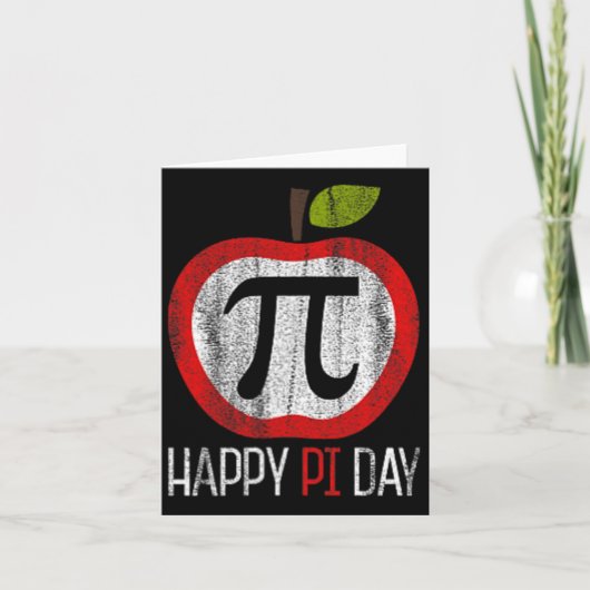 Apple Pi T-shirt Wiskunde Kaart (Voorkant)