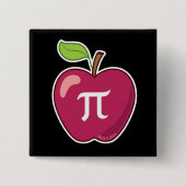 Apple Pi Vierkante Button 5,1 Cm (Voorkant)