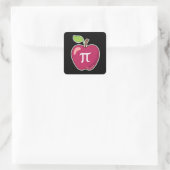 Apple Pi Vierkante Sticker (Tas)