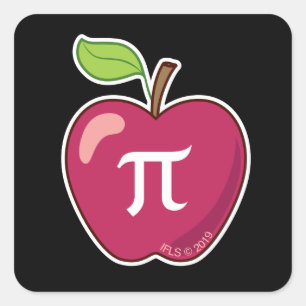 Apple Pi Vierkante Sticker