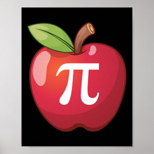 Apple Pi - Wiskunde Lovers 'Wiskunde Teachers Pi D Poster