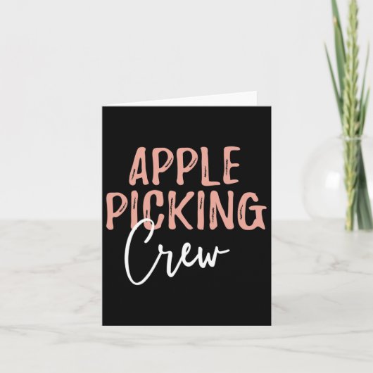 Apple Pick Crew Apple Pick Outfit Apple Pick Kaart (Voorkant)