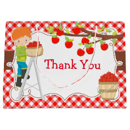 Apple Pick Red Hair Boy Birthday Party Groot Cadeauzakje