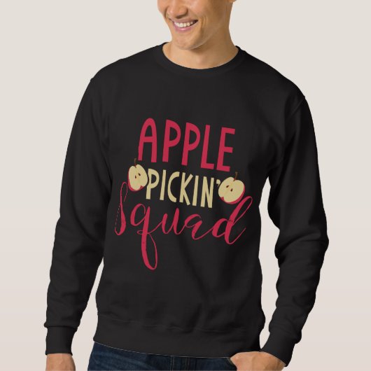 Apple Pick Squad Gift Apple Fruit Picker Design Trui (Voorkant)
