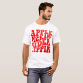 Apple Pickin' Cider Sippin' Apple Lover Apple T-shirt (Voorkant volledig)