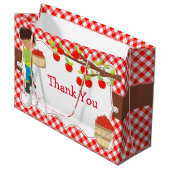 Apple Picking African American Birthday Party Groot Cadeauzakje (Voorkant Gekanteld)