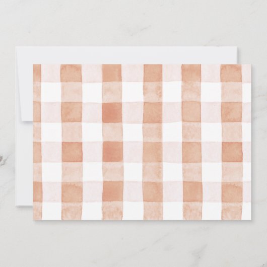 Apple Picking Basket & Apple Tree Verjaardagsfoto Kaart (Achterkant)