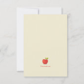 Apple Picking Birthday Party Aankondiging (Achterkant)