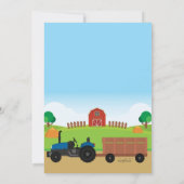 Apple Picking Boerderij Birthday Invitation Kaart (Achterkant)