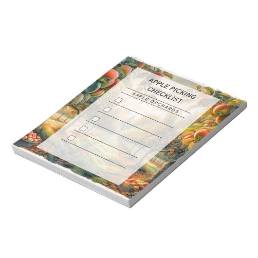 Apple Picking Checklist Notitieblok (Linkerzijde)